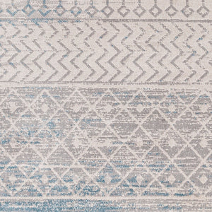 Livabliss Lavadora Bohemian Global Runner Rug Machine Woven Polyester Low Pile Hallway Accent Gray, Light Gra 2'7" x 7'3" LVR2343-2773