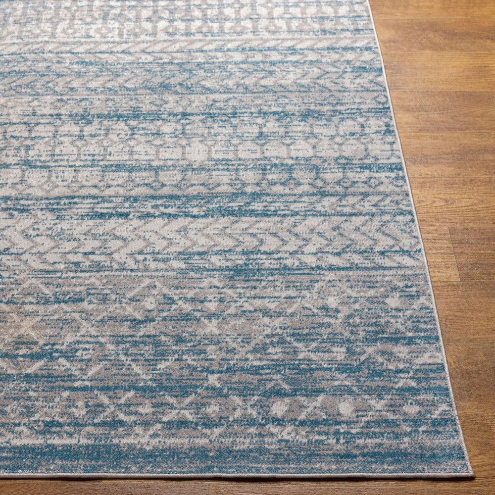 Livabliss Lavadora Bohemian Global Runner Rug Polyester Machine Woven for Entryway or Hallway Blue, Gray 2'7" x 7'3" LVR2344-2773