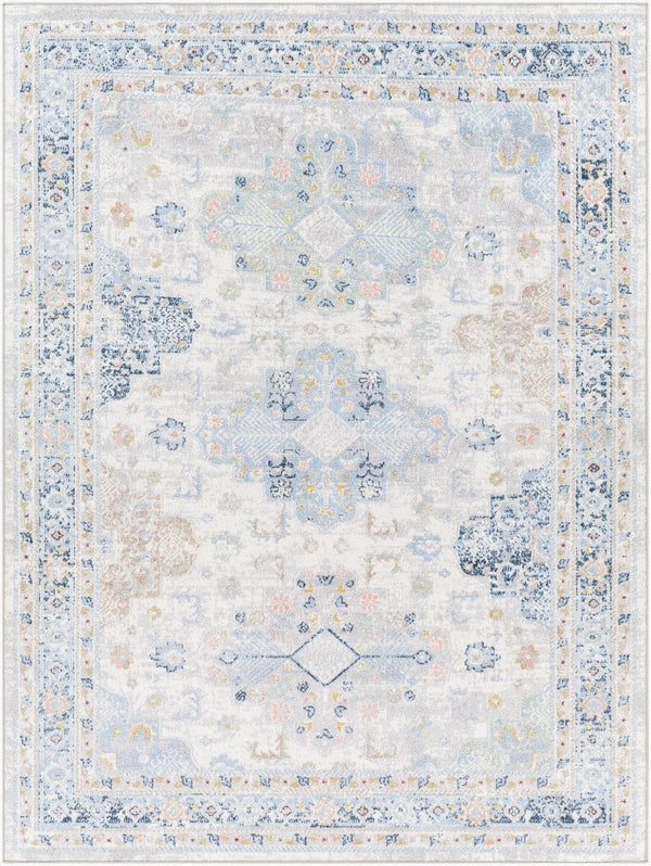 Livabliss Lavadora Traditional Runner Rug Machine Woven Polyester for Hallways and Entryways Ivory, Medium G 9'2" x 12' LVR2346-9312
