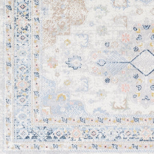 Livabliss Lavadora Traditional Runner Rug Machine Woven Polyester for Hallways and Entryways Ivory, Medium G 9'2" x 12' LVR2346-9312