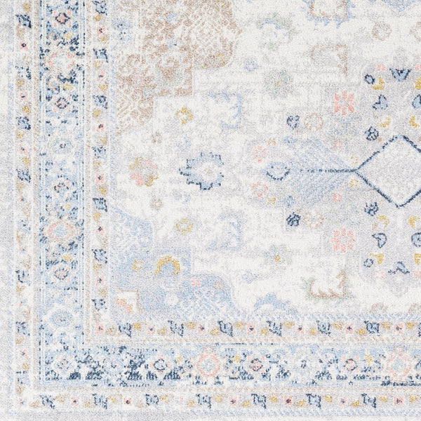 Livabliss Lavadora Traditional Runner Rug Machine Woven Polyester for Hallways and Entryways Ivory, Medium G 9'2" x 12' LVR2346-9312