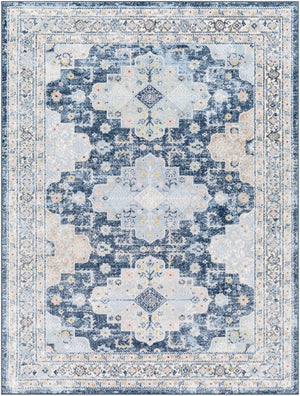 Livabliss Lavadora Traditional Low Pile Polyester Area Rug Turkey Woven Living Room Floor LVR2347-67RD