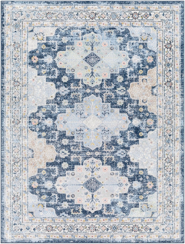 Livabliss Lavadora Traditional Low Pile Polyester Area Rug Turkey Woven Living Room Floor LVR2347-67RD