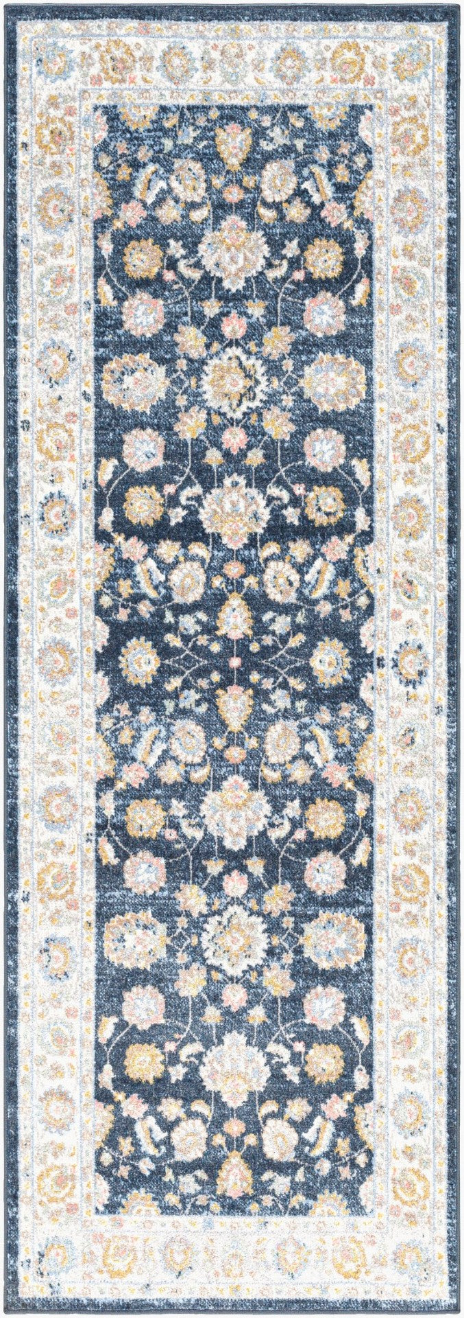Livabliss Lavadora Traditional European Runner Rug Polyester Low Pile for Hallways and Entryways LVR2350-2773