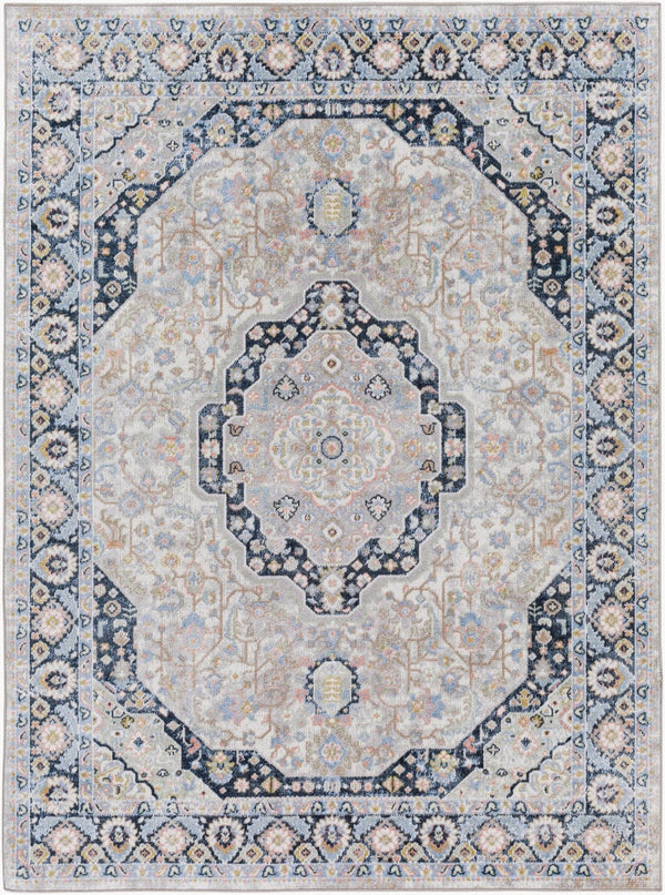Livabliss Lavadora Traditional Patterned Polyester Area Rug Low Pile for High Traffic Rooms LVR2352-537