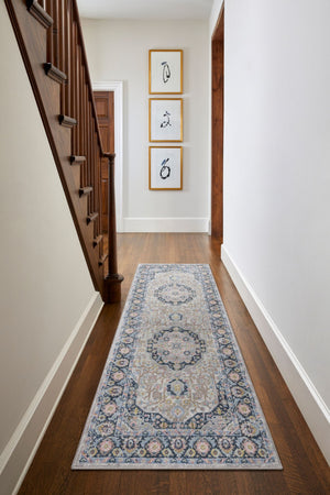 Livabliss Lavadora Traditional Patterned Polyester Area Rug Low Pile for High Traffic Rooms LVR2352-537