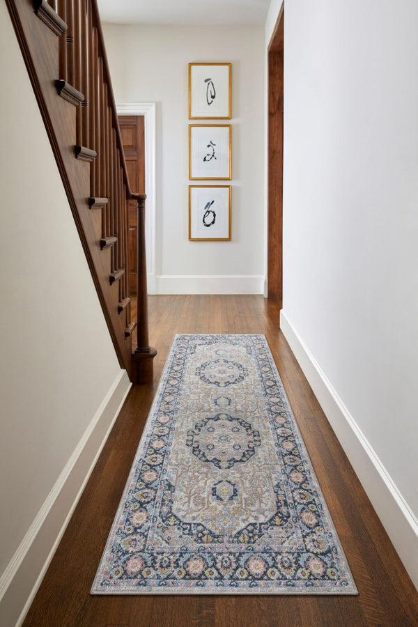 Livabliss Lavadora Traditional Patterned Polyester Area Rug Low Pile for High Traffic Rooms LVR2352-537