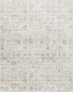 Livabliss Lavadora Traditional Turkish Pattern Polyester Area Rug for Entryways and Hallways Ivory, Brown 7'10" x 10' LVR2358-71010