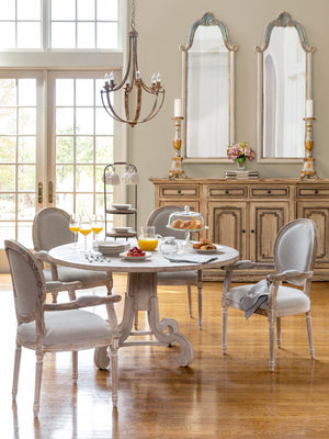 Park Hill White Washed Arm Chair EFS81666