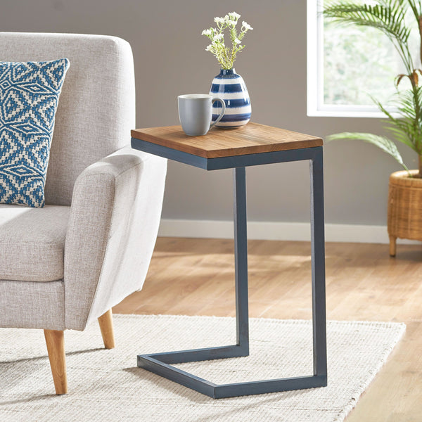 English Elm Christopher Knight Home® - Accent Table - Rustic Firwood Antique Design With Iron Frame For Versatile Home Décor Solutions 58970.00L