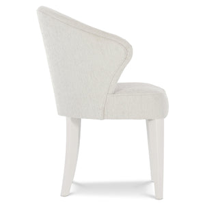 Bernhardt Bernhardt Silhouette Arm Chair — Upholstered Glamorous Transitional Accent Chair With Contrasting Legs 307542