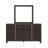 West End Loft Dresser Mirror Brown with Tuxedo Finish P361110 Pulaski Furniture