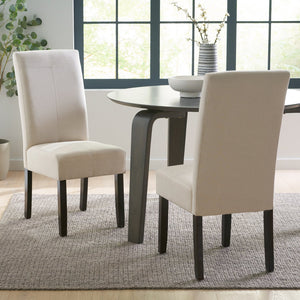 English Elm Pertica Upholstered Dining Chair Set of 2 with T-stitch Detail for Modern 38541.00