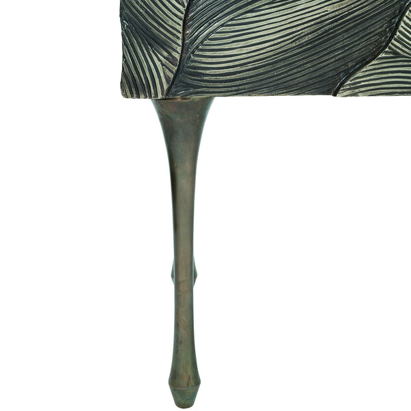 Bernhardt Bernhardt Bruce Nesting Trays Set Of 3-Inches Deep Midnight Leather With Antique Brass Handles, Luxe 301872