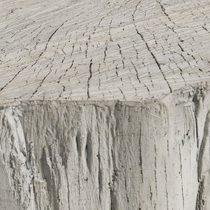 Bernhardt Bernhardt Bois Faux Wood Resin Cocktail Table Sculpted Tree Trunk Living Room Accent 20" 581012