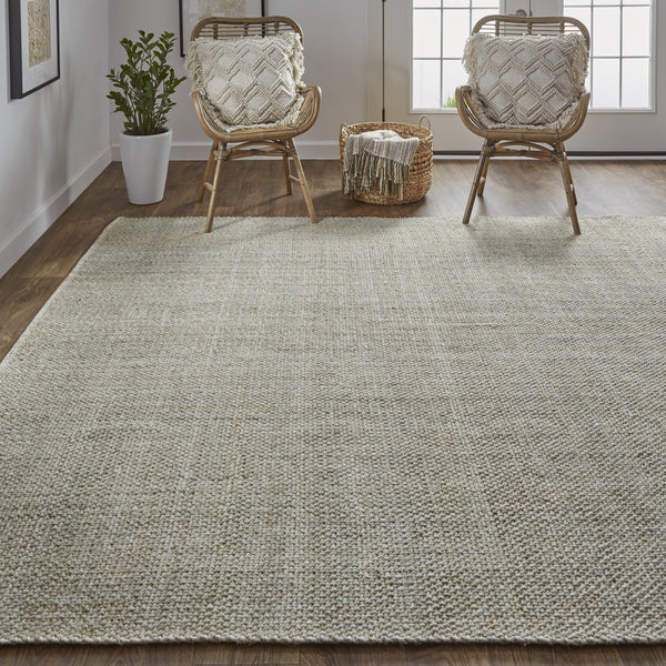 Feizy Rugs Naples Hand Woven Polyester Flatweave Rug - Soft, Durable, And Fade Resistant For Effortless Style Green,Tan Polyester Nap0751fgrn000j00