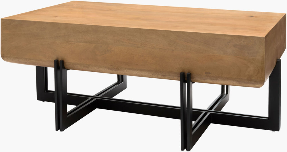Surya Lowmax Artisan Crafted Low Profile Coffee Table for Modern Living Room Decor LWMX003-184727