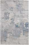 Feizy Rugs Zarah Viscose/Wool Hand Tufted Bohemian & Eclectic Rug Gray/Taupe/Blue 2'-6" x 10'