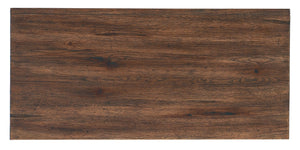 Hooker Furniture Big Sky Bachelors Chest With Pecky Hickory Veneer, Felt & Cedar Drawers, Turned Metal Legs, Power Dark Brown 6700-90017-85