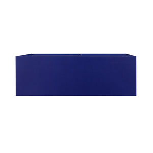 42" Metal and Wood Console Table with Tiered Shelves Blue FSIL2KBU Walker Edison