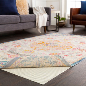 Livabliss Luxury Grip Pvc Rug Pad Roll for Hard Floors Superior Cushioning and Anti-slip Ivory, Cream 10' x 100' LXG-10100