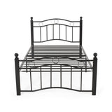 Christopher Knight Home® - Noble House - Bouvardia Contemporary Iron Twin Bed Frame, Flat Black