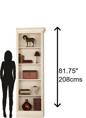 Hekman Furniture 920016 Elegant Right Bookcase For Stylish Storage – Durable Wood Design With Adjustable Shelves Antique Vanilla Right Return Bookcase 920010