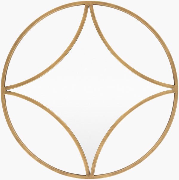 Surya Luxley 30"X30" Modern Decorative Mirror - Elevate Your Space With Timeless Style & 30-day Warranty Frame, Gold Iron Lxl001-3030