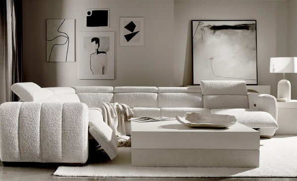 Bernhardt Bernhardt Aldo Sectional With Power Motion, Usb Ports, Channel Detailing, Award-Winning Design Comfort K1975