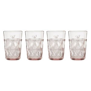 Lenox Butterfly Meadow Pink Tall Glasses, Set of 4 Pink, NO COLOR GLASS,CRYSTAL 896076