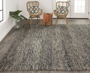 Feizy Rugs Berkeley Hand Woven Wool Rug – Abstract Design For Casual Comfort In Any Modern Living Space Gray,Taupe,Black Wool 6790821fgrymlth50