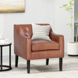 Christopher Knight Home® - Noble House - Deanna Contemporary Faux Leather Tufted Accent Chair