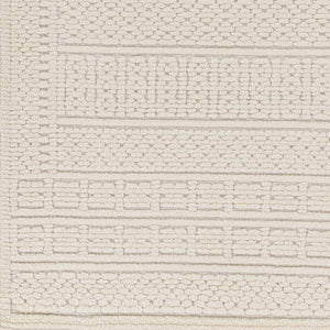 Livabliss Lyna Cottage Style Machine Woven Area Rug Soft Pile Entryway Bathroom Accent White, White 3'3" x 5' LYA2301-335