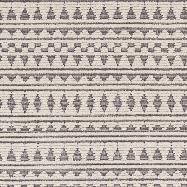 Livabliss Lyna Global Geometric Runner Rug Machine Woven Polypropylene Hallway Entryway Accent Gray, White 3'3" x 5' LYA2305-335