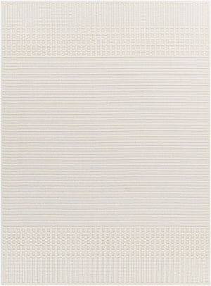 Livabliss Lyna Turkish Machine Woven Polypropylene Rug for Entryways and High Traffic Zones White, White 7'10" x 10'1" LYA2306-710101