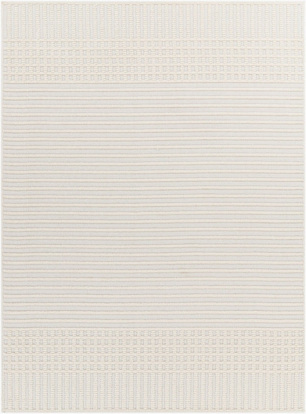 Livabliss Lyna Turkish Machine Woven Polypropylene Rug for Entryways and High Traffic Zones White, White 7'10" x 10'1" LYA2306-710101