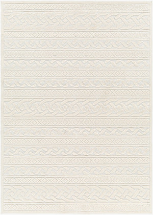 Livabliss Lyna Cottage Inspired Machine Woven Polypropylene Area Rug for Entryways and Small Spaces White, White 2' x 2'10" LYA2315-2210