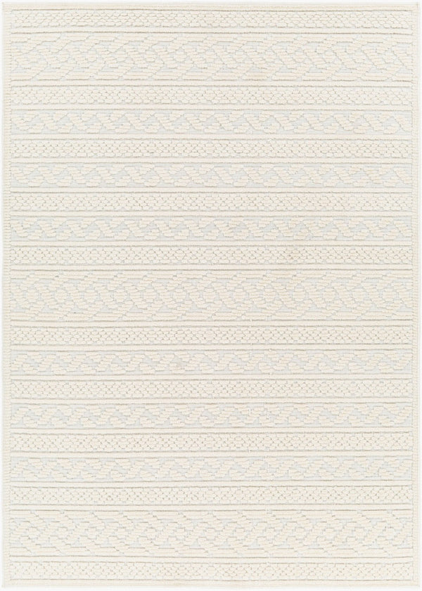 Livabliss Lyna Cottage Inspired Machine Woven Polypropylene Area Rug for Entryways and Small Spaces White, White 2' x 2'10" LYA2315-2210