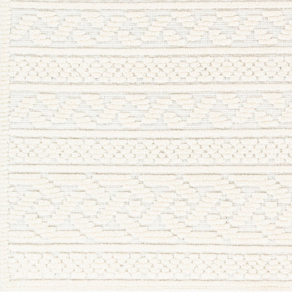 Livabliss Lyna Cottage Inspired Machine Woven Polypropylene Area Rug for Entryways and Small Spaces White, White 2' x 2'10" LYA2315-2210