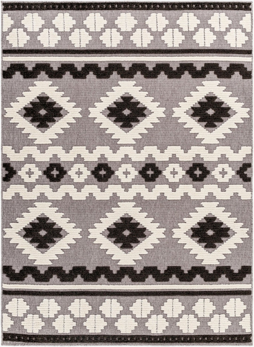 Livabliss Lyna Southwestern Tribal Geometric Area Rug Turkish Woven Polypropylene Earthy Tones LYA2321-335