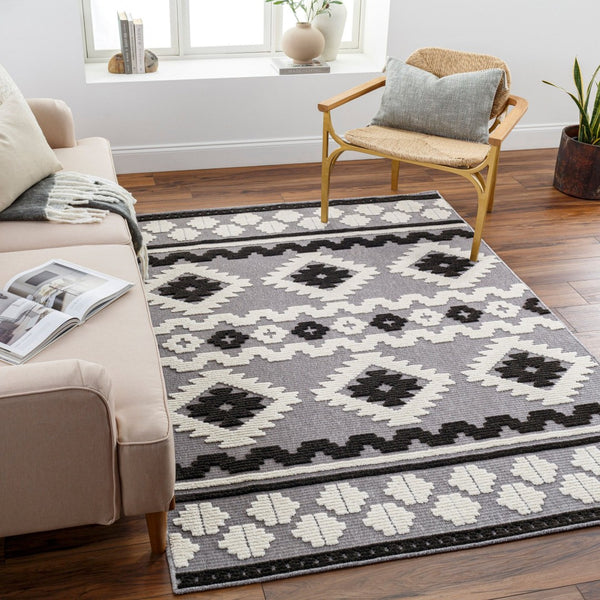 Livabliss Lyna Southwestern Tribal Geometric Area Rug Turkish Woven Polypropylene Earthy Tones LYA2321-335