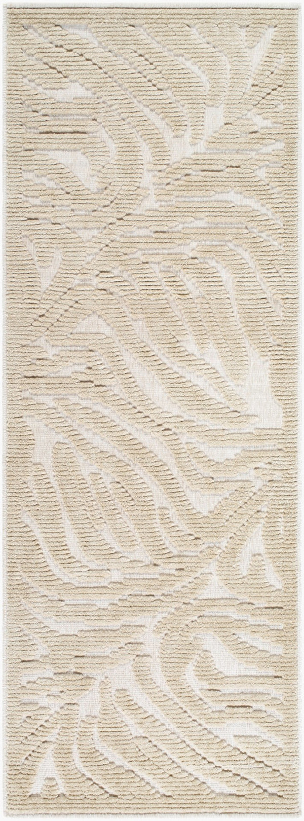 Livabliss Lyna Art Deco Accent Rug Turkish Woven Polypropylene Blend for Entryways and Baths Beige, Light Br 2'7" x 7'2" LYA2331-2772