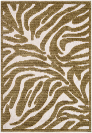 Livabliss Lyna Art Deco Accent Rug Machine Woven Polypropylene Blend for Entryways and Hallways Beige, Brown 2'7" x 7'2" LYA2332-2772