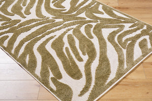 Livabliss Lyna Art Deco Accent Rug Machine Woven Polypropylene Blend for Entryways and Hallways Beige, Brown 2'7" x 7'2" LYA2332-2772