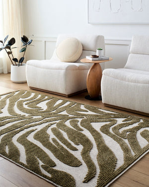Livabliss Lyna Art Deco Accent Rug Machine Woven Polypropylene Blend for Entryways and Hallways Beige, Brown 2'7" x 7'2" LYA2332-2772