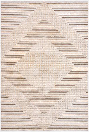 Livabliss Lyna Art Deco Chenille Accent Rug Turkish Woven Medium Pile for Entryway Bath Beige, Light Br 7'10" x 10'1" LYA2335-710101