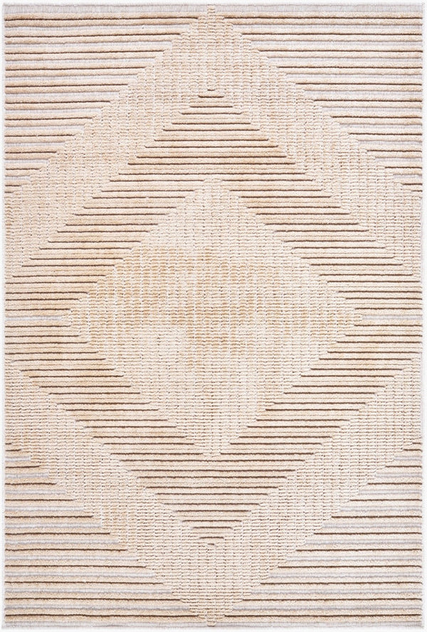 Livabliss Lyna Art Deco Chenille Accent Rug Turkish Woven Medium Pile for Entryway Bath Beige, Light Br 7'10" x 10'1" LYA2335-710101