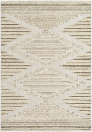 Livabliss Lyna Bohemian Global Machine Woven Accent Rug Soft Chenille Polypropylene Entryway Mat Beige, Light Br 5' x 7'2" LYA2339-572