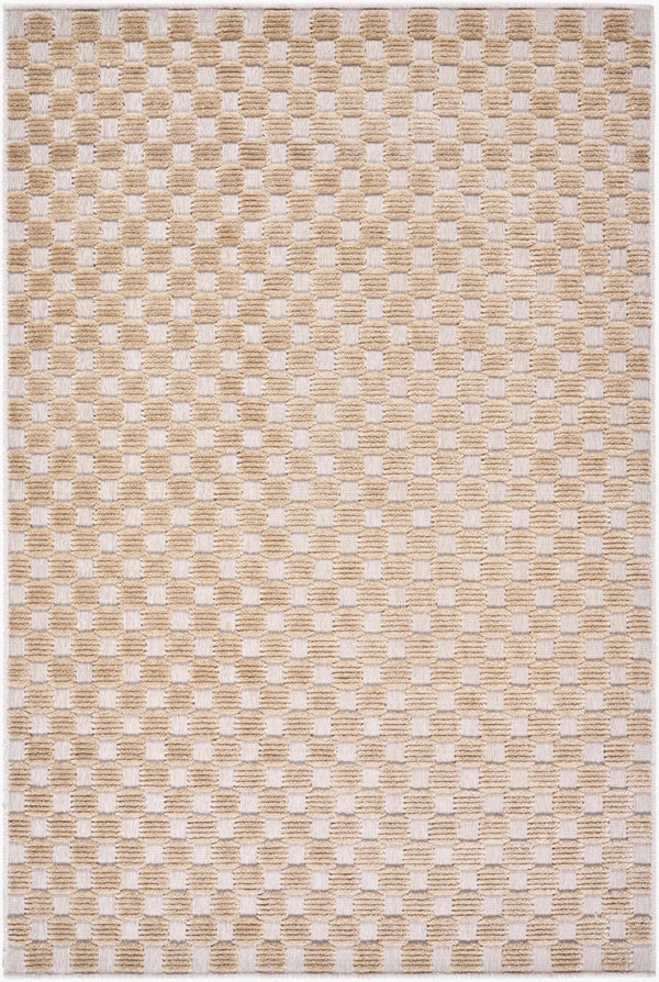 Livabliss Lyna Art Deco Machine Woven Turkish Rug Soft Polypropylene Blend for Entryways Beige, Light Br 7'10" x 10'1" LYA2342-710101