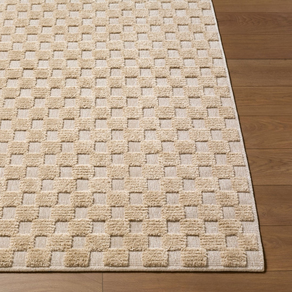 Livabliss Lyna Art Deco Machine Woven Turkish Rug Soft Polypropylene Blend for Entryways Beige, Light Br 7'10" x 10'1" LYA2342-710101
